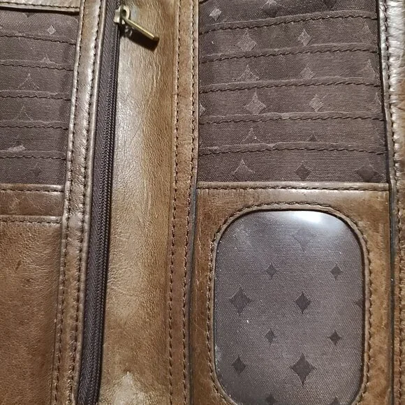 Vintage Fossil  "Long Live Vintage 1954" Women's Emory Wallet Leather Organizer - Picture 6 of 16